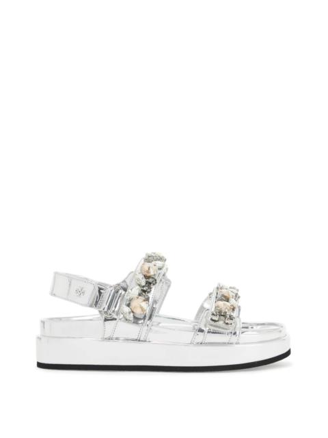 Tory Burch - Tory Burch kira sports sandals with crystals