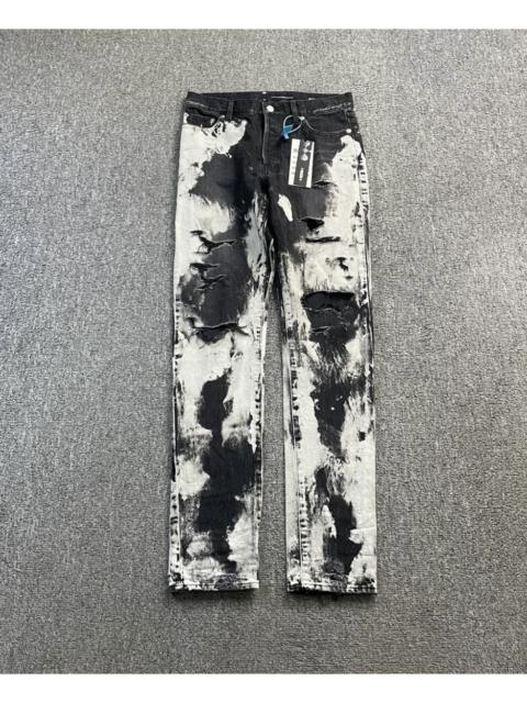 SAINT LAURENT Saint Laurent D13 tie-dye ruined jeans