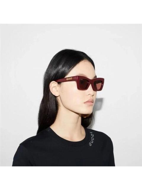 GUCCI Gucci Women Sunglasses Burgundy Brown Cat Eye GG1773S 003 BRAND NEW