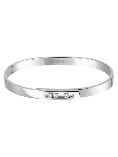 Other Designers Messika Move Noa White Gold Diamond Bangle