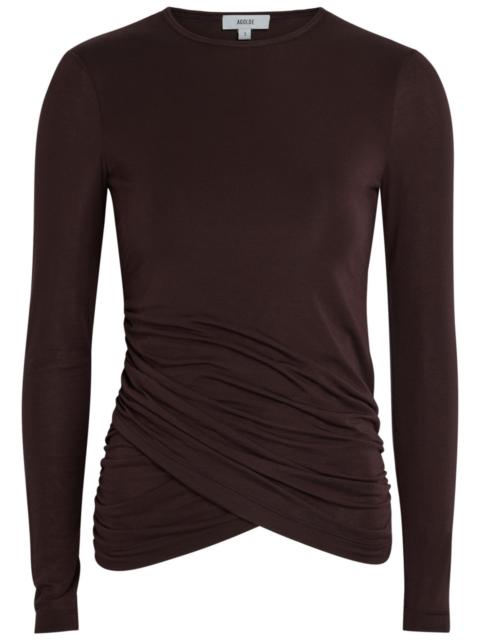 AGOLDE Agolde Eve Draped Jersey top