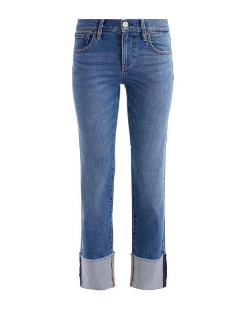 Alice + Olivia ABILENE LOW RISE CUFFED JEAN