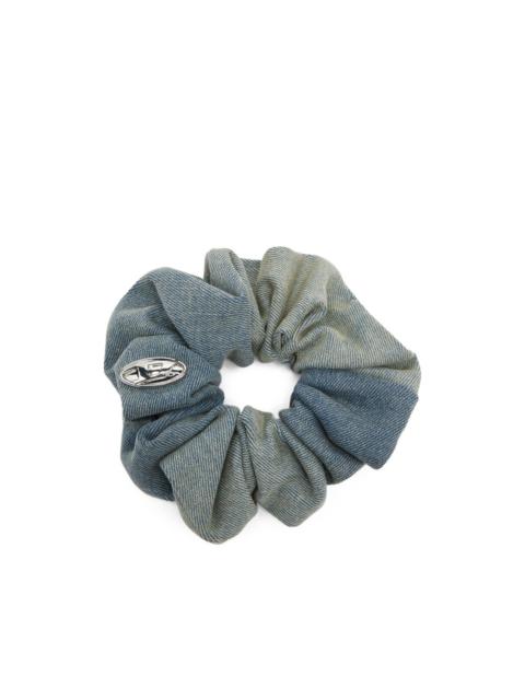Diesel logo-plaque scrunchie