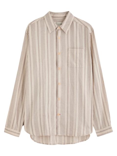 Oliver Spencer Oliver Spencer New York Special Striped Cotton-blend Shirt