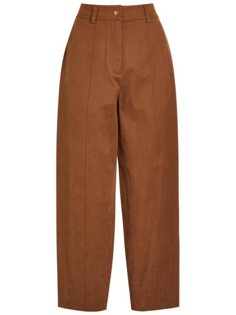 Moncler Moncler Barrel-leg Stretch-cotton Trousers