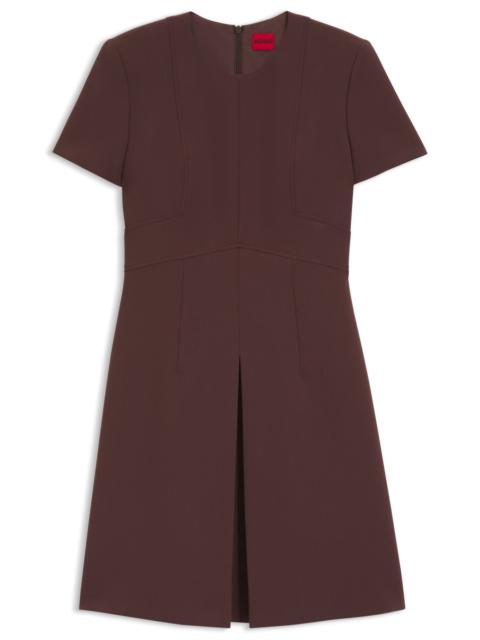 HUGO SHORT-SLEEVED DRESS WITH PLEAT FRONT