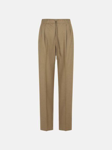 Max Mara 'GATTI' DOVE-GRAY CASHMERE DRAWSTRING PANTS