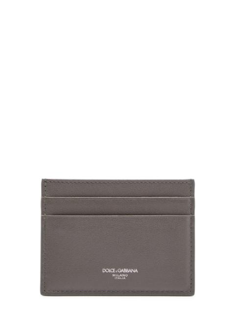 Dolce & Gabbana Logo-print Leather Card Holder