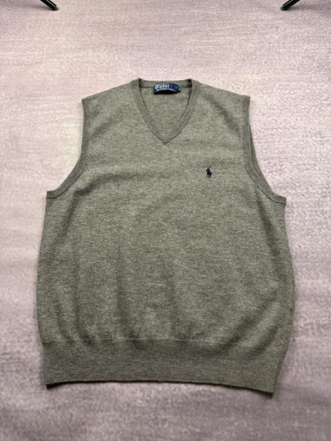 Other Designers Vintage 90s Polo Ralph Lauren Wool Vest Gray