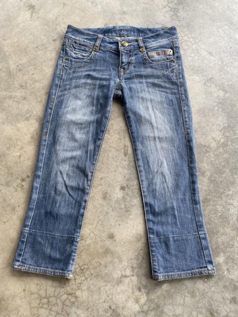 Other Designers Vintage Burberry Blue Label Three Quater Distressed Jeans