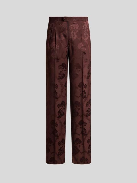 Etro WOOL-BLEND JACQUARD TROUSERS