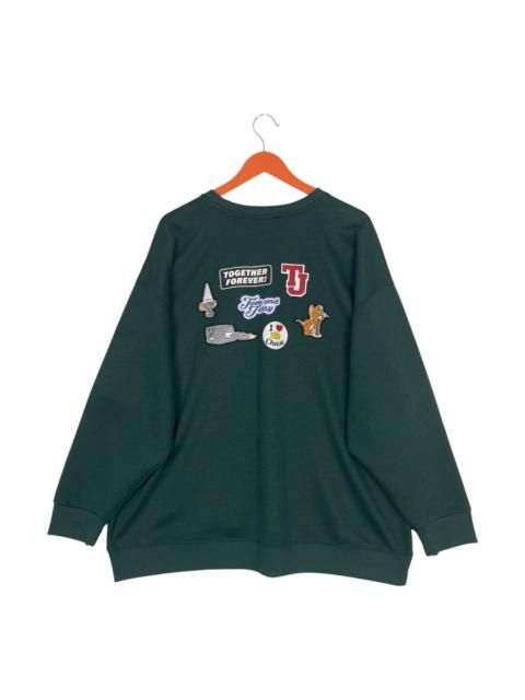 Other Designers Cartoon Network - Authentic Japan ! Tom And Jerry Backhit Printed Sweatshirt