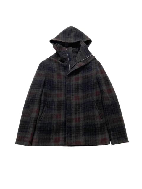 Other Designers Lumen Et Umbra - ✨Men's wool checked hoodie zipper jacket size 44