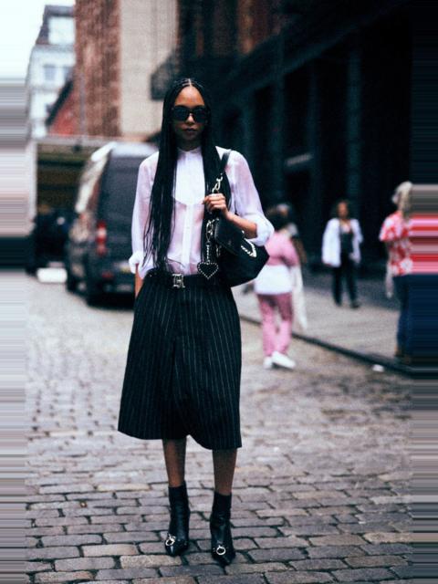 R13 JUMBO TAILORED SHORT