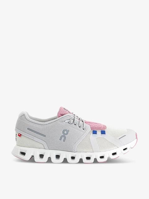On Cloud 5 Combo mesh low-top trainers