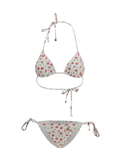 Dolce & Gabbana Dolce & Gabbana Women Triangle Bikini With Roselline Print