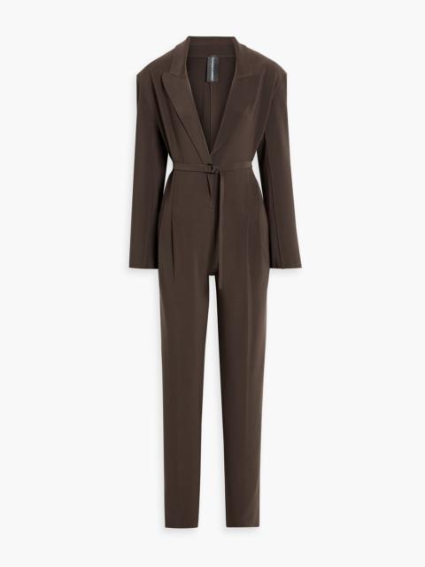 NORMA KAMALI Belted stretch-jersey jumpsuit