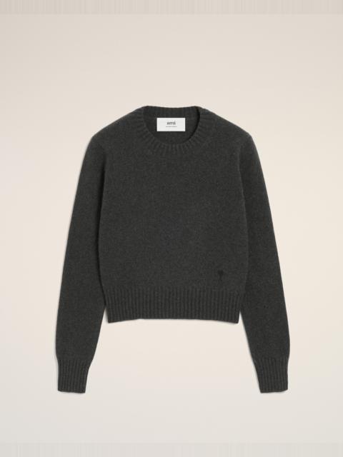 AMI Paris BLACK CASHMERE AMI DE COEUR CREWNECK SWEATER