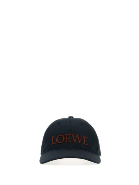 Loewe Loewe Women Dark Blue Cotton Baseball Cap