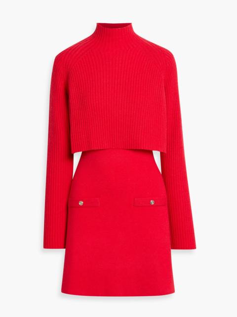 maje Convertible knitted mini dress and sweater set