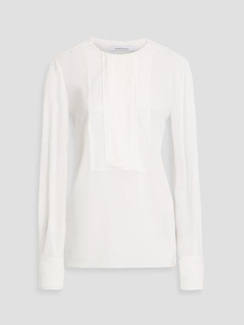 Another Tomorrow Crepe blouse