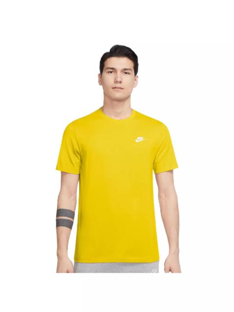 Nike Men's Sportswear Club Tee-Yellow