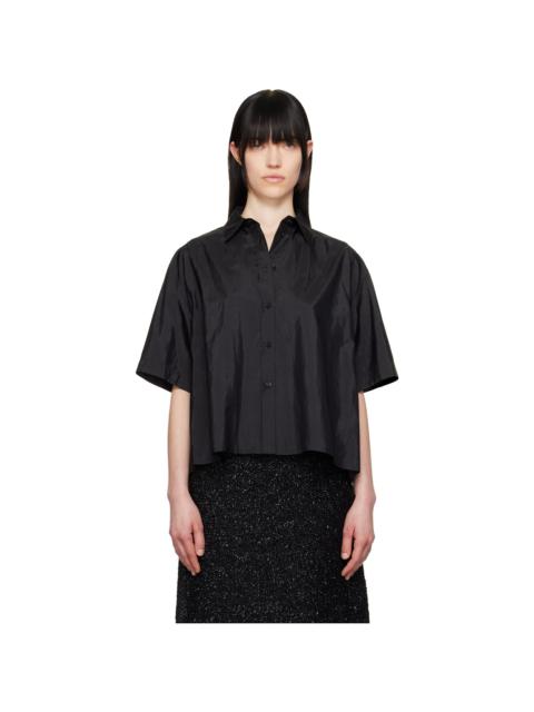 Jil Sander Black Spread Collar Shirt