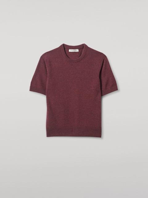 Johnstons of Elgin Classic Cashmere Purple T-shirt