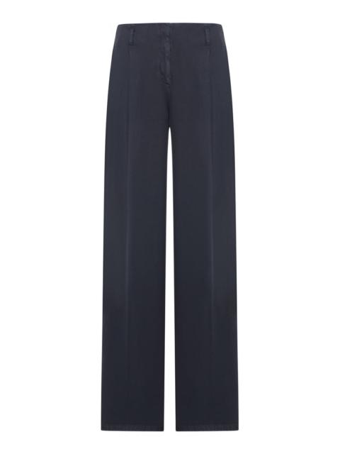 Golden Goose Golden Goose Deluxe Brand Women Black Cotton Denim Trousers With Lived-In Treatment