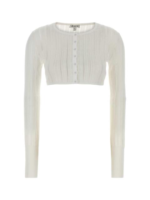 Alaïa Alaia Women White Crinoline Cardigan