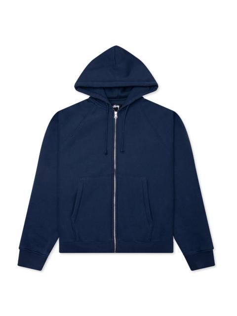 Stüssy RAGLAN ZIP HOODIE - NAVY
