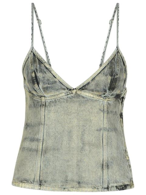 Diesel Diesel 'Fulsy' Silver Denim Tank Top Women