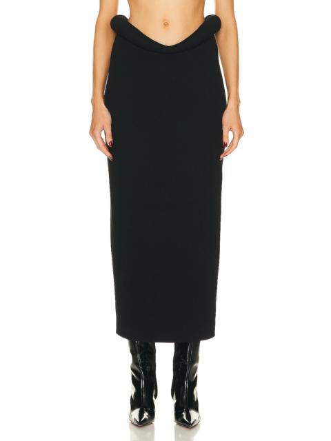 Bottega Veneta Viscose Compact Frise Skirt