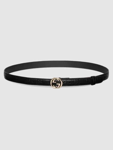 GUCCI Belt with Interlocking G buckle