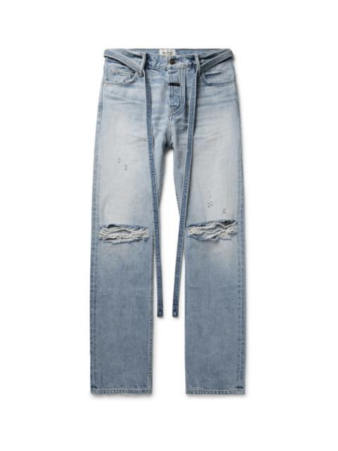 Fear of God $895+ FEAR OF GOD Belted Denim straight Jeans Sixth NEW