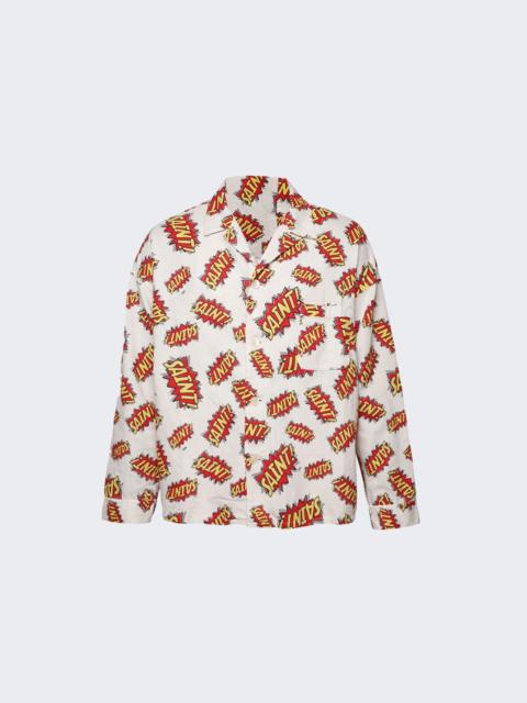 SAINT M×××××× Pow White Shirt