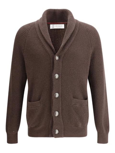 Brunello Cucinelli English Rib Knit Cardigan