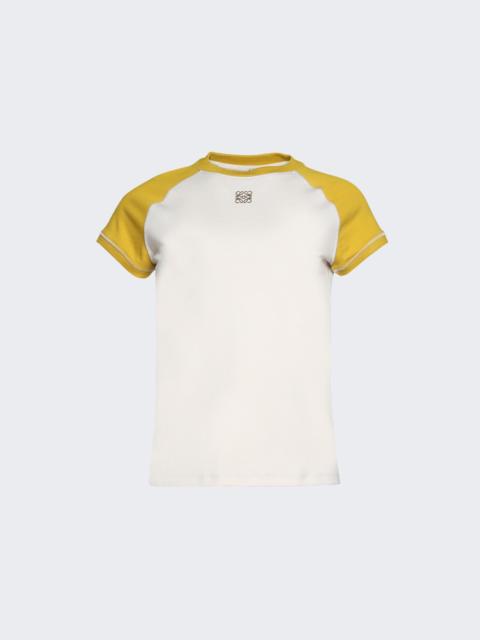 Loewe Small Fit Tee Mustard And Bronze