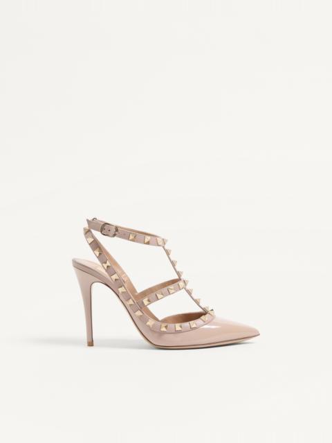 Valentino PATENT ROCKSTUD CAGED PUMP 100MM