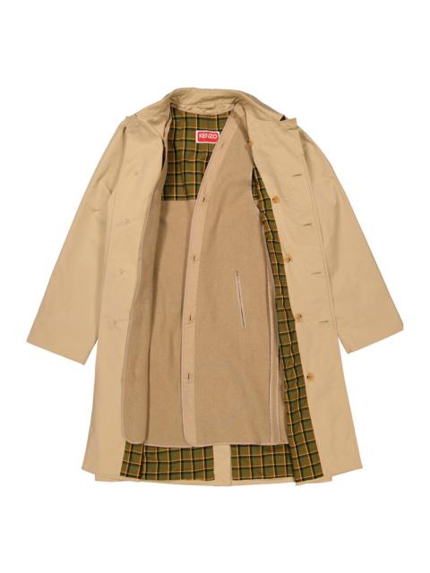 KENZO Kenzo Men's Beige Waterproof Trench Coat