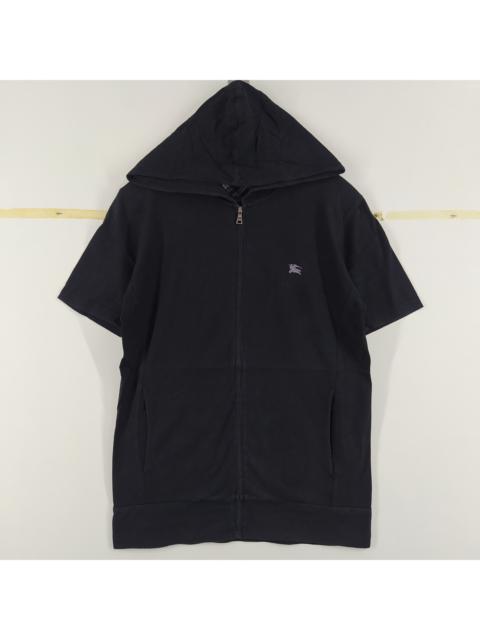 Burberry Burberry Black Label Zipper Hoodie Small Logo Short Sleeve