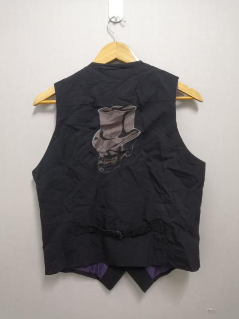 PPFM Embroidery Big Skull Black Vest