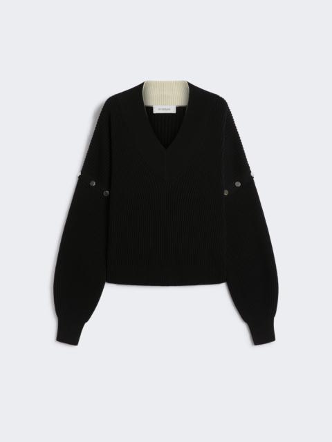 Sportmax TAY Oversized jumper with detachable sleeves