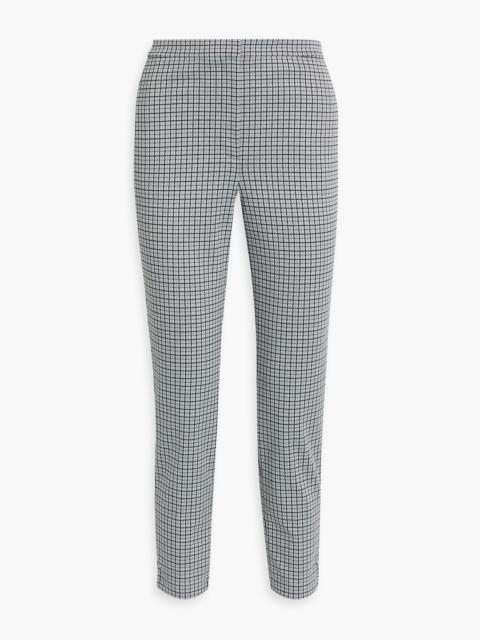 Theory Checked jacquard tapered pants