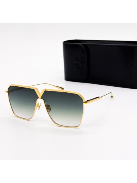 Valentino NEW VALENTINO SUNGLASSES UNISEX GOLD V-GOLDSHIELD VLS-137C