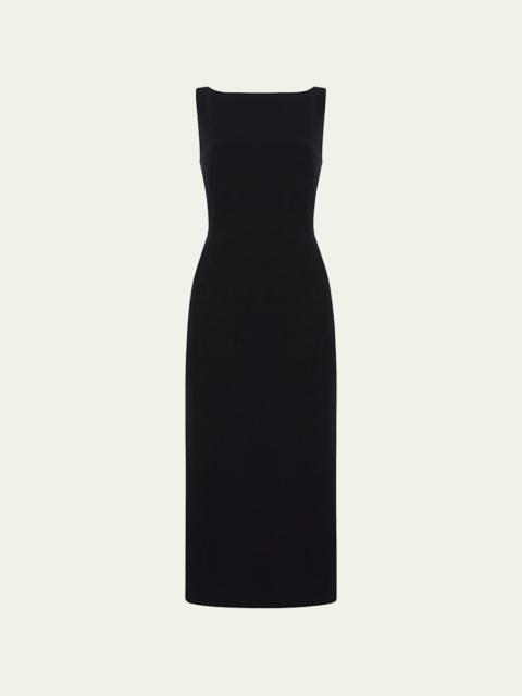 Another Tomorrow Doppio Fitted Midi Dress