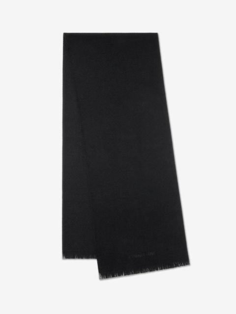 CORNELIANI Black pure wool scarf
