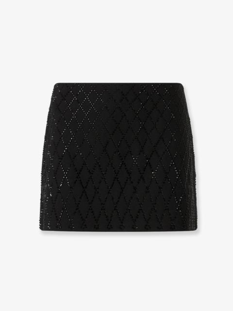 PINKO Pinko Memory Mini Skirt With Crystals