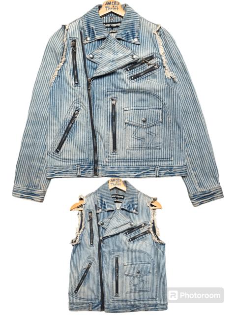 Other Designers Japanese Brand - Vintage Denim Jacket Candy Stripper