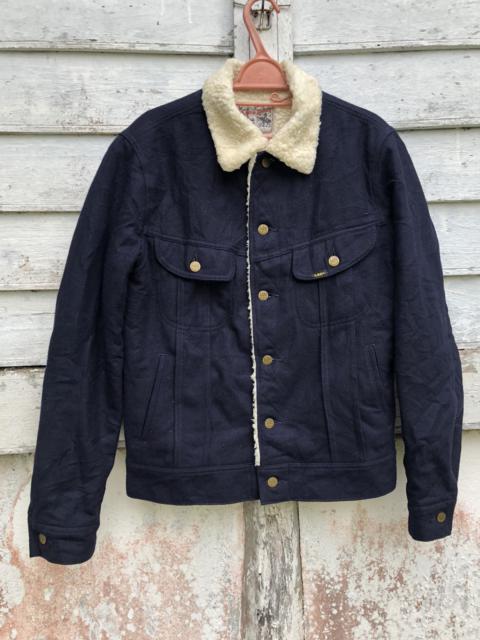 Other Designers Lee - Lee Storm Rider For Ciopanic Sherpa Indigo Wool Trucker